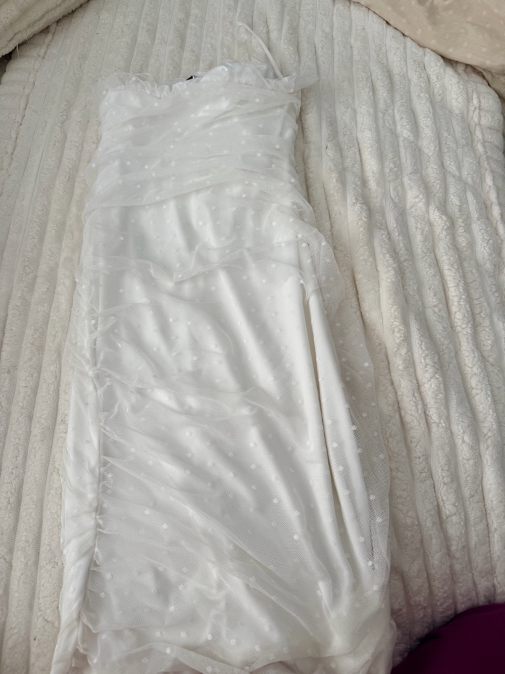 Princess Polly White Lace-Up Strapless Mini Ayesha dress - Picture 3 of 3